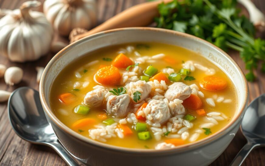 Easy Chicken & Rice Soup Recipe