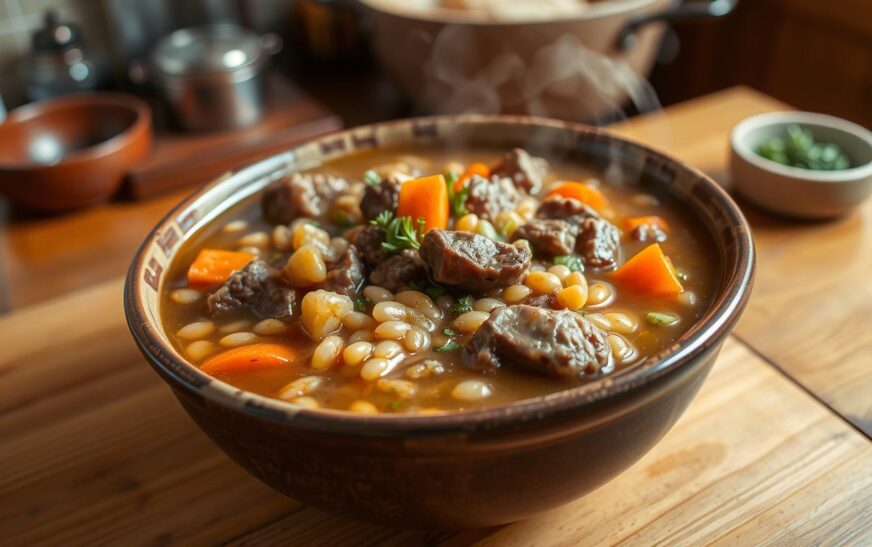 Hearty Beef & Barley Soup Recipe