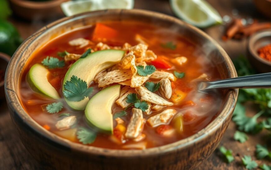 Savory Chicken Tortilla Soup Recipe