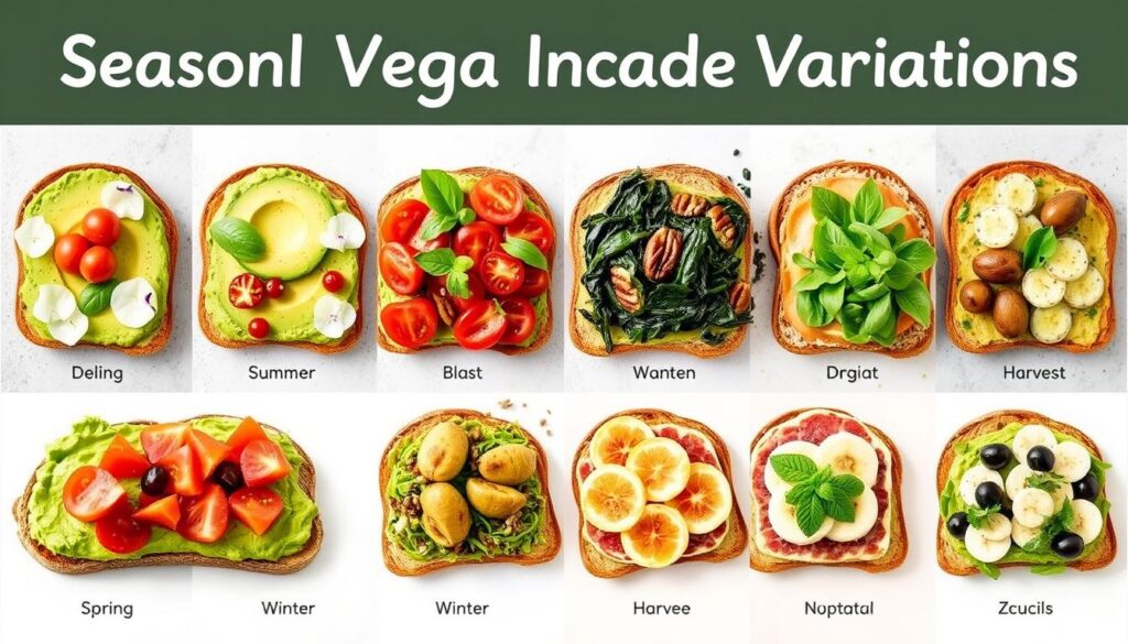 Seasonal Vegan Avocado Toast Variations