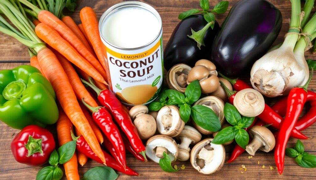 Vegetable Thai Curry Soup Ingredients