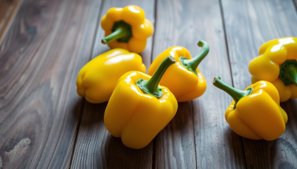 fresh yellow bell peppers