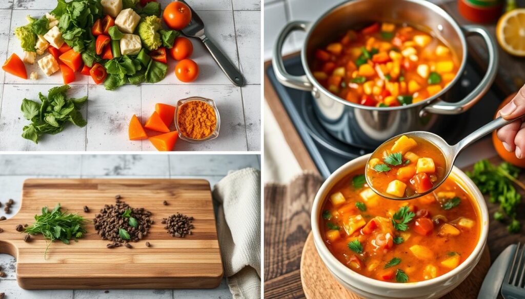 step-by-step minestrone soup