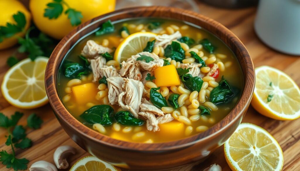 zesty lemon chicken orzo soup recipe