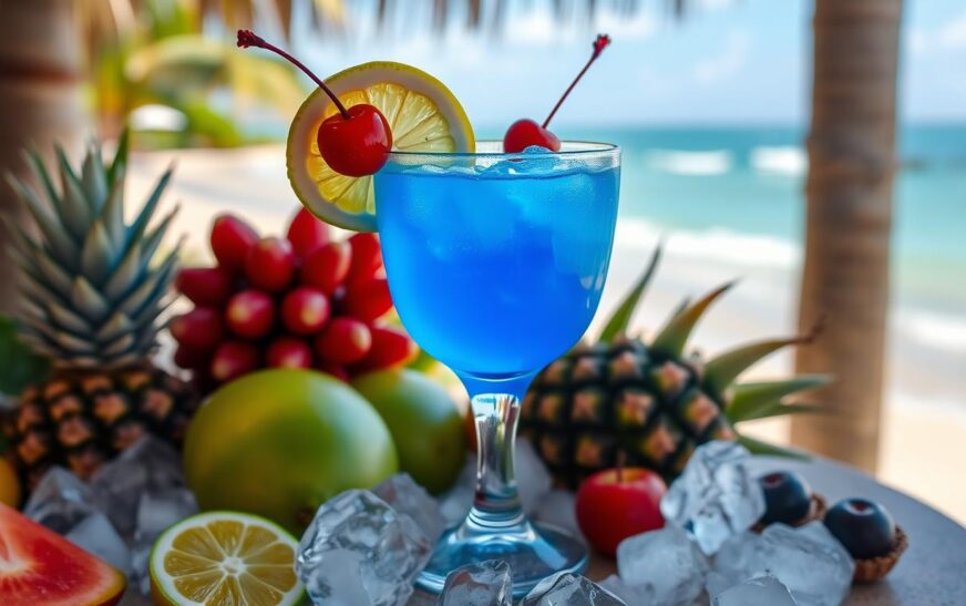 Blue Lagoon Mocktail