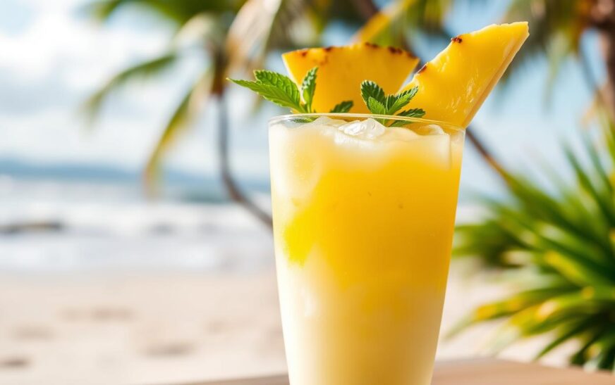 Pineapple Coconut Cooler Mocktail