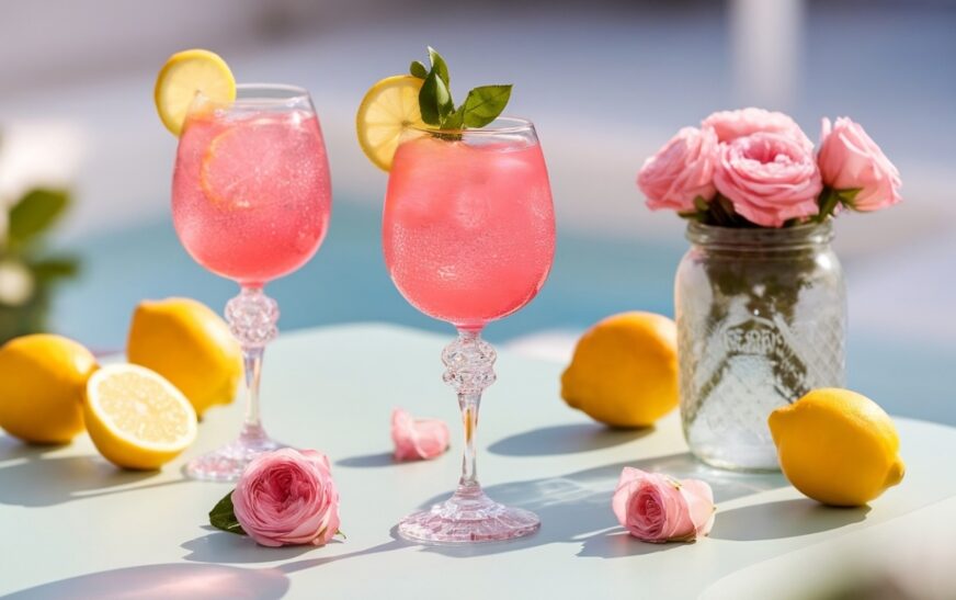 Rose Lemon Spritzer Mocktail