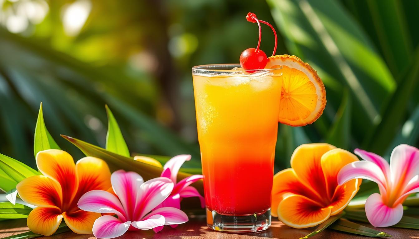 Tropical Sunrise Mocktail (minus the tequila)