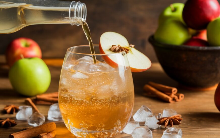 Sparkling Apple Cider Mocktail