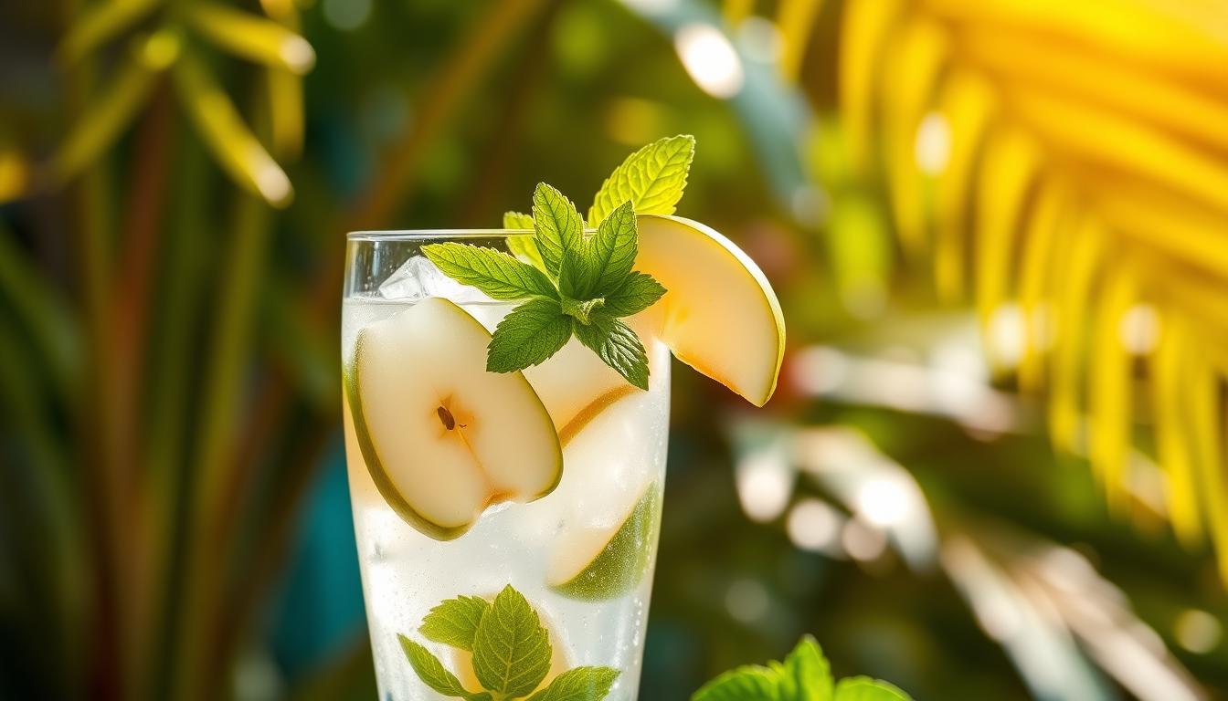 Virgin Pear Mojito Mocktail