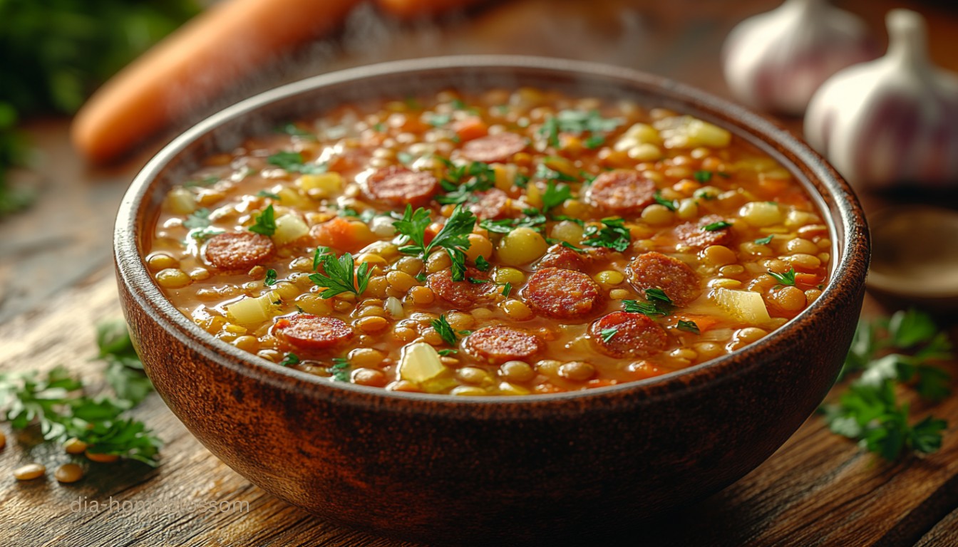 Lentil & Sausage Soup Recipe