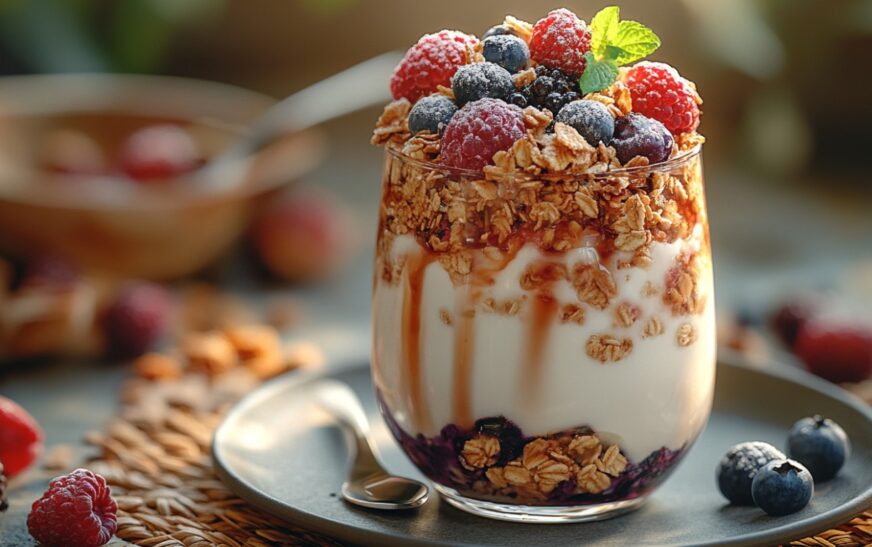 Decadent Black and White Yogurt Parfait Recipe