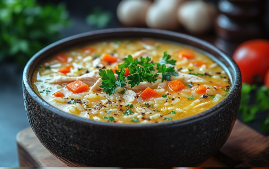 🇧🇷 Nourishing Brazilian Canja de Galinha Chicken and Rice Soup