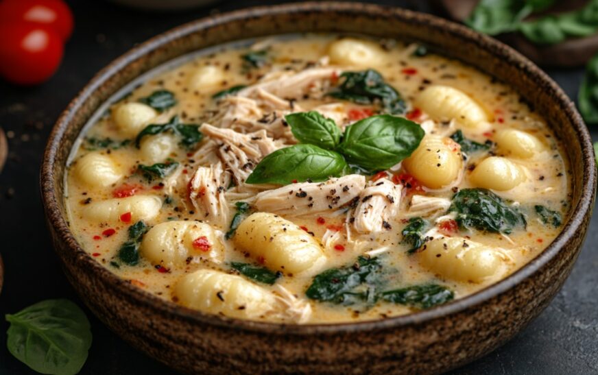 Creamy Tuscan Chicken Gnocchi Soup Recipe