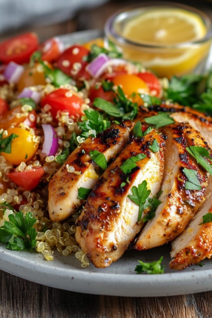 grilled-lemon-herb-chicken-with-quinoa-salad