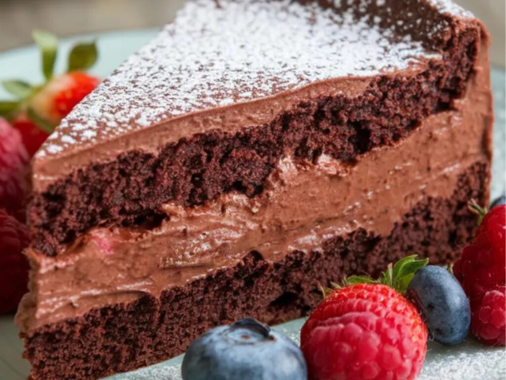 A moist chocolate cake with a gooey pudding-like center.