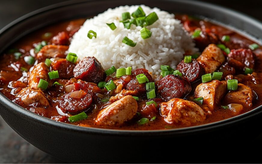 Spicy Cajun Chicken and Sausage Gumbo Recipe