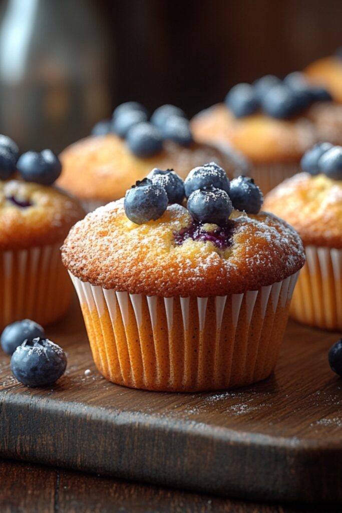 a batch of freshly baked vegan muffins in assorted flavors.