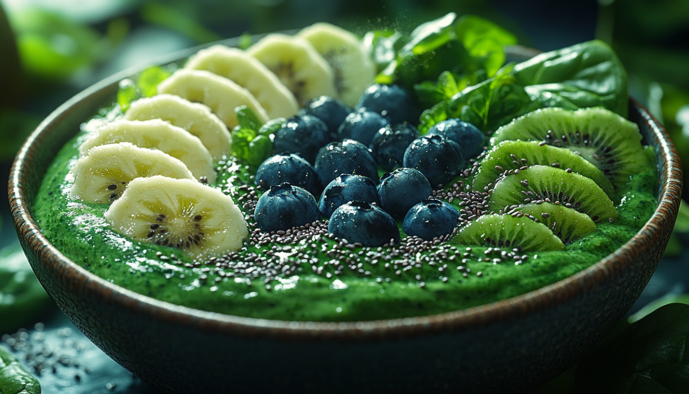 Green Smoothie Bowls: A Refreshing and Energizing Vegan Breakfast